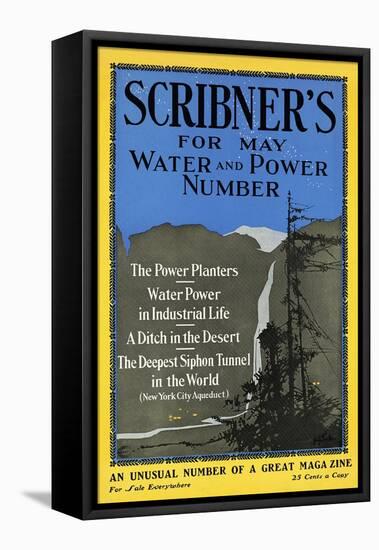 Scribner's For May, Water And Power Number-Adolph Treidler-Framed Stretched Canvas