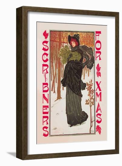 Scribner's for Xmas-Louis John Rhead-Framed Art Print