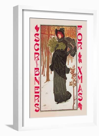 Scribner's for Xmas-Louis John Rhead-Framed Art Print