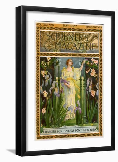 Scribner's Magazine Cover for May 1897-null-Framed Premium Giclee Print