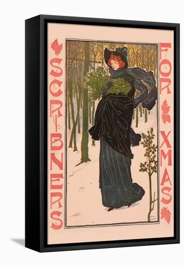 Scribners for Xmas-Louis John Rhead-Framed Stretched Canvas