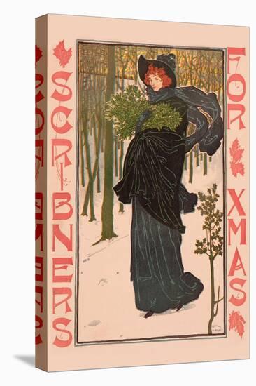 Scribners for Xmas-Louis John Rhead-Stretched Canvas