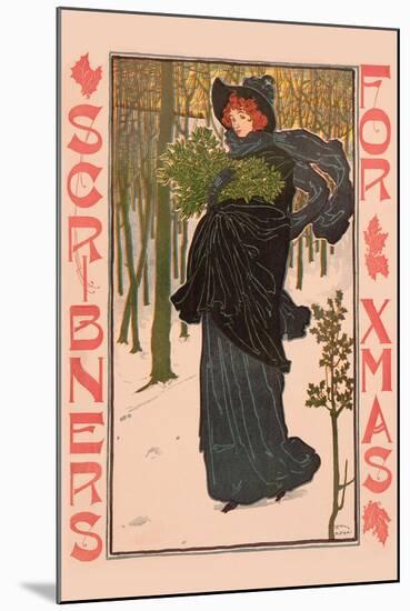 Scribners for Xmas-Louis John Rhead-Mounted Art Print