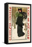Scribners for Xmas-Louis Rhead-Framed Stretched Canvas