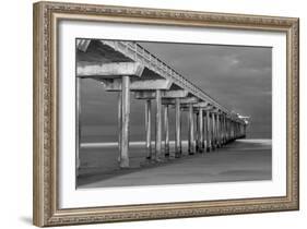 Scripps Pier BW I-Lee Peterson-Framed Photographic Print