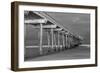 Scripps Pier BW I-Lee Peterson-Framed Photographic Print