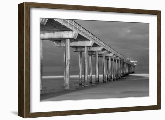 Scripps Pier BW I-Lee Peterson-Framed Photo