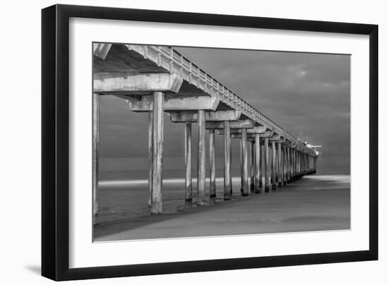 Scripps Pier BW I-Lee Peterson-Framed Photo