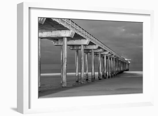 Scripps Pier BW I-Lee Peterson-Framed Photo