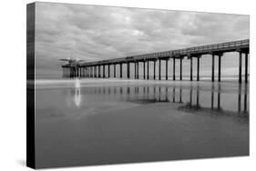 Scripps Pier BW II-Lee Peterson-Stretched Canvas