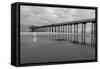 Scripps Pier BW II-Lee Peterson-Framed Stretched Canvas