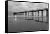 Scripps Pier BW II-Lee Peterson-Framed Stretched Canvas