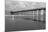 Scripps Pier BW II-Lee Peterson-Mounted Photo