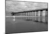 Scripps Pier BW II-Lee Peterson-Mounted Photo