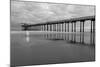 Scripps Pier BW II-Lee Peterson-Mounted Photo