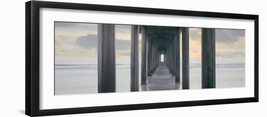 Scripps Pier into the Pacific Ocean, La Jolla, San Diego, San Diego County, California, USA-null-Framed Photographic Print