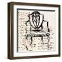 Script Arm Chair-Walter Robertson-Framed Art Print