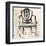 Script Arm Chair-Walter Robertson-Framed Art Print
