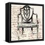 Script Arm Chair-Walter Robertson-Framed Stretched Canvas