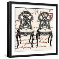 Script Chair Duo-Walter Robertson-Framed Art Print