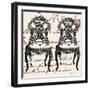 Script Chair Duo-Walter Robertson-Framed Art Print