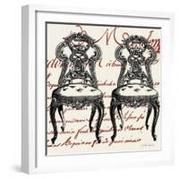 Script Chair Duo-Walter Robertson-Framed Art Print