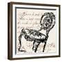 Script Chair Single-Walter Robertson-Framed Art Print