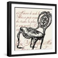 Script Chair Single-Walter Robertson-Framed Art Print