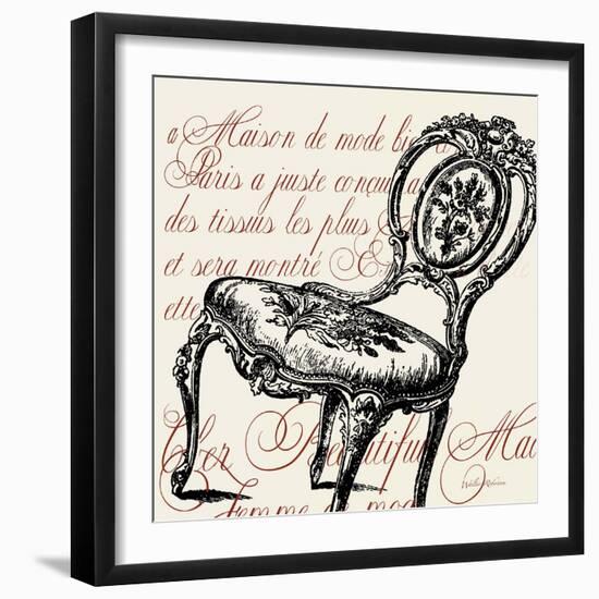 Script Chair Single-Walter Robertson-Framed Art Print