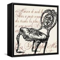 Script Chair Single-Walter Robertson-Framed Stretched Canvas