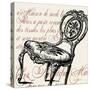 Script Chair Single-Walter Robertson-Stretched Canvas