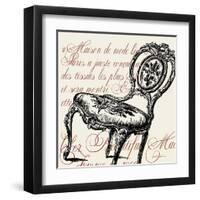 Script Chair Single-Walter Robertson-Framed Art Print