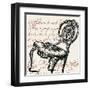 Script Chair Single-Walter Robertson-Framed Art Print