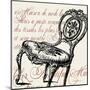 Script Chair Single-Walter Robertson-Mounted Art Print