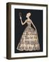 Script Dress-Lisa Jones-Framed Art Print