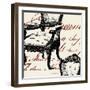 Script Tuft Chair-Walter Robertson-Framed Art Print