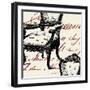 Script Tuft Chair-Walter Robertson-Framed Art Print