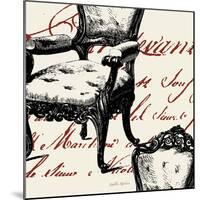 Script Tuft Chair-Walter Robertson-Mounted Art Print