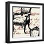 Script Tuft Chair-Walter Robertson-Framed Art Print