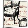 Script Tuft Chair-Walter Robertson-Mounted Art Print