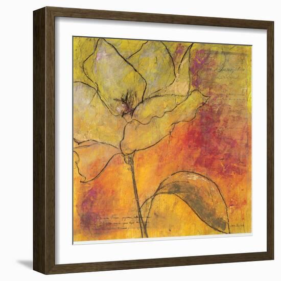 Scripted Bloom 1-Jane Bellows-Framed Art Print