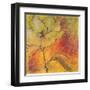 Scripted Bloom 1-Jane Bellows-Framed Art Print