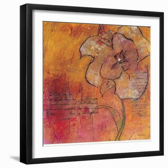 Scripted Bloom 2-Jane Bellows-Framed Art Print