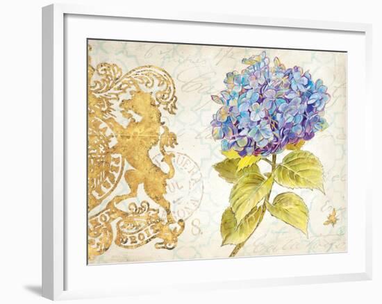 Scripted Hydrangea-Chad Barrett-Framed Art Print