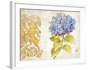 Scripted Hydrangea-Chad Barrett-Framed Art Print