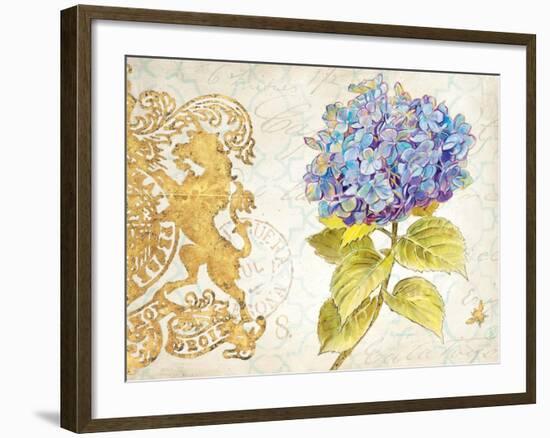 Scripted Hydrangea-Chad Barrett-Framed Art Print