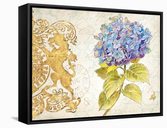 Scripted Hydrangea-Chad Barrett-Framed Stretched Canvas