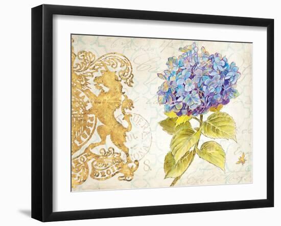 Scripted Hydrangea-Chad Barrett-Framed Art Print