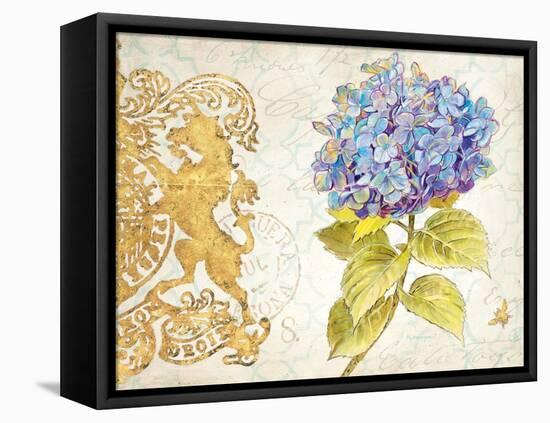 Scripted Hydrangea-Chad Barrett-Framed Stretched Canvas