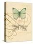 Scripted Papillon-Chad Barrett-Stretched Canvas